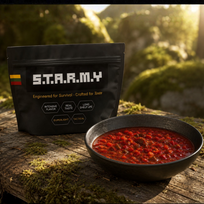 S.T.A.R.M.Y. Šaltyje džiovinta greitai paruošiama burokėlių sriuba su jautiena