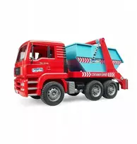 BRUDER MAN TGA sunkvežimis su nuimamu konteineriu, 1:16