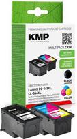 KMP Toner Cartridges Multipack replaces Canon PG-545XL + CL-546XL (Black + Color)