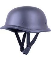 Retro atviras motociklininko šalmas Sodager DH-001 - Matinė juoda