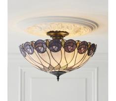Endon 111906 - Paviršinė Tiffany liustra HUTCHINSON 3xE27/10W/230V, skersmuo 50 cm