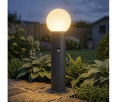 Kanlux 46086-Lauko šviestuvas su jutikliu STONO 1xE27/15W/230V 80 cm IP65 antracitas