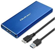 Qoltec 51832 M.2 SSD SATA Enclosure, NGFF, USB 3.0