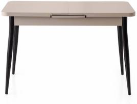 Valgomojo stalas išskleidžiamas Kalune Design Ay 1185, juoda sp./light mocha sp., 120 - 150 cm x 70 cm x 75 cm