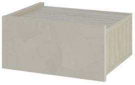 Naktinis staliukas Kalune Design Onda LED, sandstone/travertine sp., 18.5 cm x 38.4 cm x 31 cm