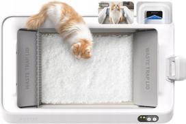 Automatinis kačių tualetas Petkit Purobot Crystal Duo T7-W1 -EU, balta sp., atviras, 50.7 cm x 81.79 cm x 33.38 cm