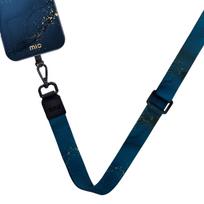 Telefono dirželis Mio Lanyard Midnight Sparkle, mėlyna sp., Universali
