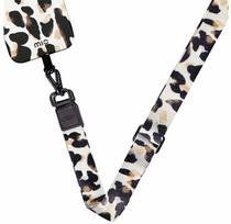 Telefono dirželis Mio Lanyard Leopard, balta sp./juoda sp./rusva sp., Universali