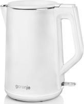 Prekė su pažeista pakuote. Elektrinis virdulys Gorenje K15DWW, 1.5 l, balta sp.