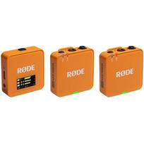 Rode Wireless GO III-O, belaidė mikrofono sistema, 20-20000 Hz, 123.5 dB SPL, 22 dB triukšmas, 72 dB SNR, 3.5 mm, USB-C, oranžinė