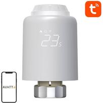 Avatto TRV07 išmanusis termostato radiatoriaus vožtuvas, Zigbee 3.0, TUYA, 0-50°C, LCD, 3xAA, baltas