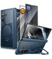 Mėlynas (Aramid) dėklas Samsung Galaxy Z Fold 8 Ultra telefonui "Supcase UB Aero Magsafe 2-Set"