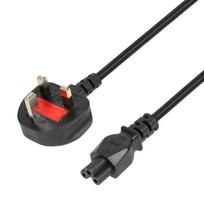 iBOX Power Cable for Laptops (cloverleaf) VDE 3x0.75 mm 1.8 m UK plug