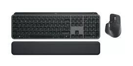LOGITECH MX Keys S Combo klaviatūra ir pelė – grafitinė, belaidė Bluetooth