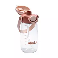 Akuku  vaikiška gertuvė su šiaudeliu 480 ml. Beige, A0726