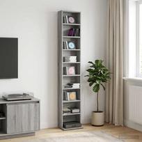 CD spinta Pilka Sonoma 33 x 23,5 x 175 cm Apdirbta mediena