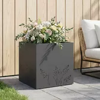 Sodo vazonas Antracito 50 x 50 x 49 cm Šaltai valcuotas plienas