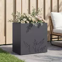 Sodo vazonas Antracito 50 x 30 x 49 cm Šaltai valcuotas plienas