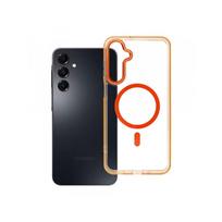 Viedtālruņa aizmugurējais vāciņš Samsung Galaxy A16 Clear Hybrid Premium Mag Orange