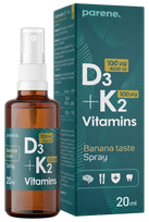 PARENE Sprejs D3 4000 IU ar vitamīnu K2 100 µg, 20 ml
