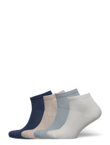 Lindex - 4-Pack High Ankle Socks - Futbolo kojinės iki kulkšnių - Mėlyna