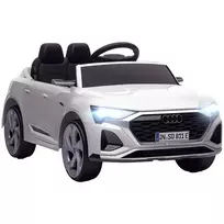 Vaikiškas Elektrinis Automobilis 12V | Su Nuotolinio Valdymo Pulteliu, MP3 Muzika, Priekiniais Žibintais ir Spyruokliniais Ratais, 3-6 Metų Vaikams, Baltas
