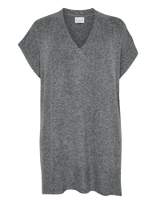 Kaffe Curve - Kcannett Knit Poncho - Pončas - Pilka