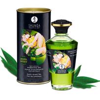 SHUNGA OILS - ORGANINIS MASAŽO ALIEJUS SU ŽALIOSIOS ARBATOS EFEK