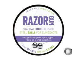 RazorGun 7 mm Metaliniai kamuoliukai timpoms, 100 vnt.