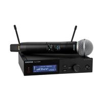 Shure SLXD24+E/58-G65 - skaitmeninė belaidė sistema su siųstuvu ir rankiniu mikrofonu (470–606 MHz)