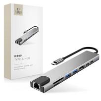 Tech-Protect HB09 USB hub 8in1 TYPE-C + USB-A 3.0 + USB