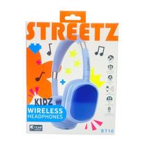 Vaikiškos „Bluetooth“ ausinės STREETZ mikrofonas, mėlynos BT10-BLU / 6612132