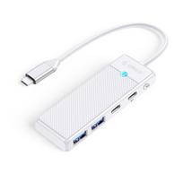 Orico PAPW2AC-C3 USB Hub 4-port 2x USB-A 3.0 1x USB-C 3.0 with USB-C PD 100W charging 0.15m - white