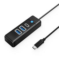 Orico PWC2U-C3 3-port USB hub 2x USB-A 3.0 1x USB-C 3.0 1 m - black