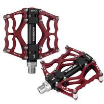 Rockbros JT201012LR 2010-12L Aluminum Platform Bicycle Pedals - Red