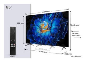 TCL C69KS 65C69KS televizorius 165,1 cm (65") 4K Ultra HD Smart TV „Wi-Fi“ Metalinis