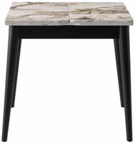 Valgomojo stalas išskleidžiamas Kalune Design Totem 3042, marmuro sp., 80 - 160 cm x 80 cm x 75 cm