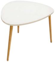 Kavos staliukas Kalune Design Peka 165, ruda sp./balta sp., 50 cm x 90 cm x 52 cm