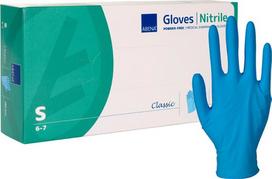 Pirštinės vienkartinės Abena Classic Powder-Free, mėlyna sp., S, 100 vnt.