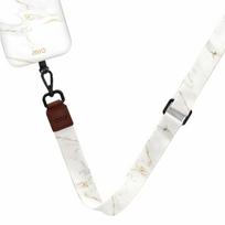 Telefono dirželis Mio Lanyard White Marble, balta sp., Universali