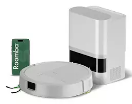 „Roomba 115 Combo“ robotas-dulkių siurblys + „AutoEmpty“ įkrovimo stotelė, balta