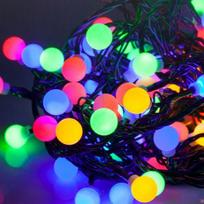 Lampki „Rebel“ LED lauko kalėdinės eglutės lemputės, 10 m, RGB su keičiamu apšvietimo režimu
