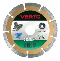 Verto segmentinis deimantinis diskas, 180 mm, 61H3S8