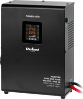 Rebel POWER-1000 Wall-Mounted Emergency Power Supply – a pure sine wave inverter with a 12V charging function, 230V, 1000VA/700W | RB-4013 | 5901890078733