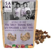Sanadog Mini Bones kalakutienos skanėstai su granatais ir batatais, 100 g