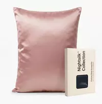 Šilkinis pagalvės užvalkalas NOXNOX® – 100% Mulberry šilkas, Rožinis (19 momų)