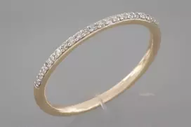 Auksinis žiedas su briliantais Brasco 53446