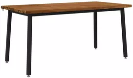Kvadratinis valgomojo stalas 160 x 80 x 75 cm Natūrali