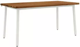 Kvadratinis valgomojo stalas 160 x 80 x 75 cm Natūrali