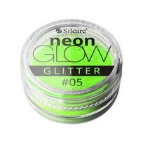SILCARE NEON GLOW GLITTER nagų blizgučiai, 3 g